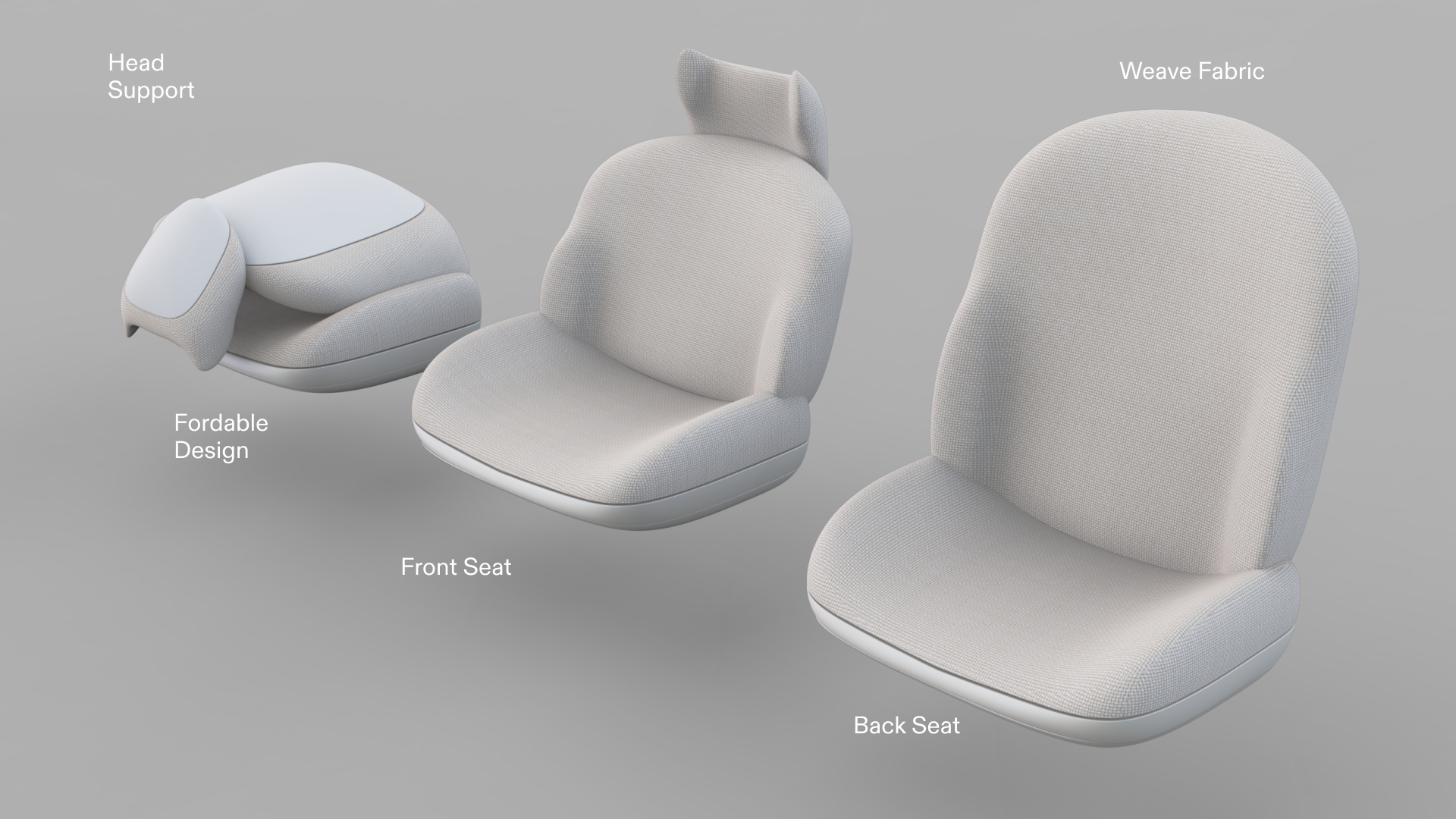 Foldable seats