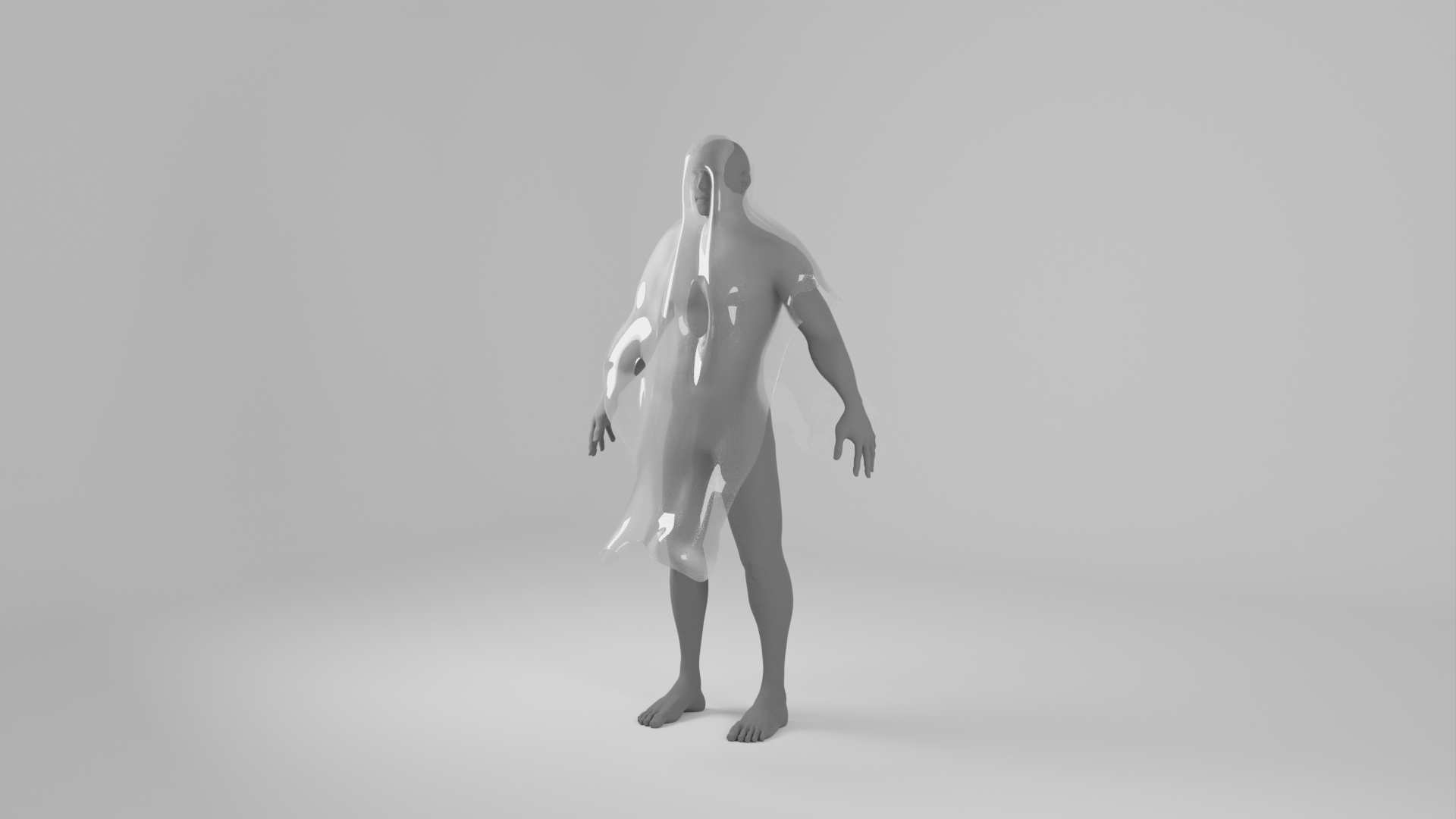 Water simulation material test 3